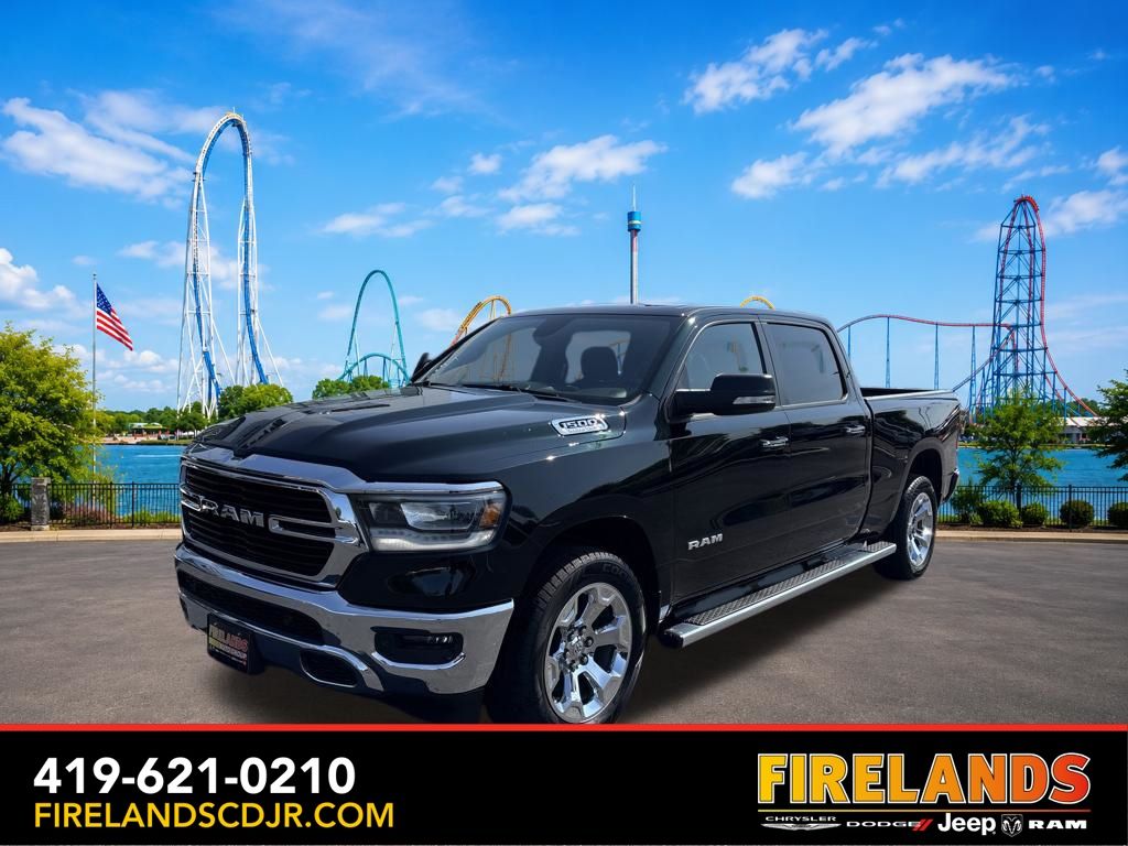 Black / Forest Green 2019 RAM 1500 Pickup Truck Four-Wheel Drive 8-Speed Automatic