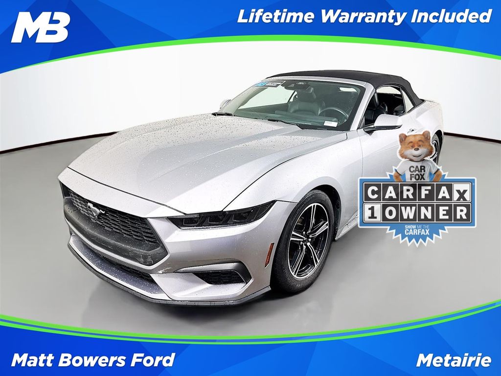 Silver Metallic 2025 Ford Mustang Convertible Rear-Wheel Drive Automatic