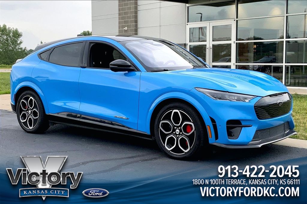 Grabber Blue Metallic 2022 Ford Mustang Mach-E SUV / Crossover All-Wheel Drive Automatic
