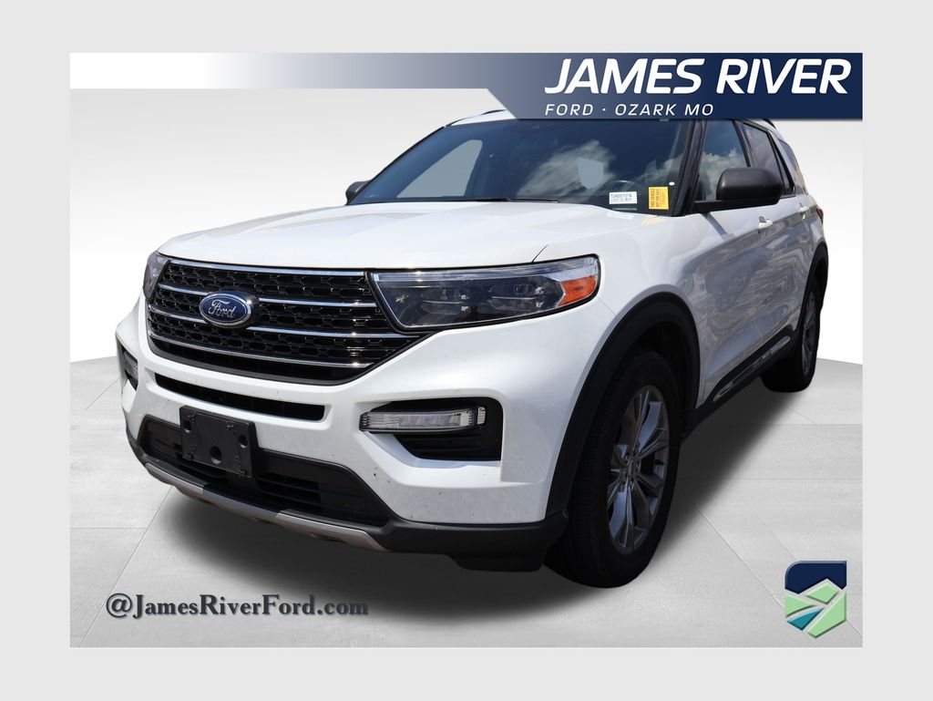 White Metallic 2020 Ford Explorer SUV / Crossover All-Wheel Drive Automatic