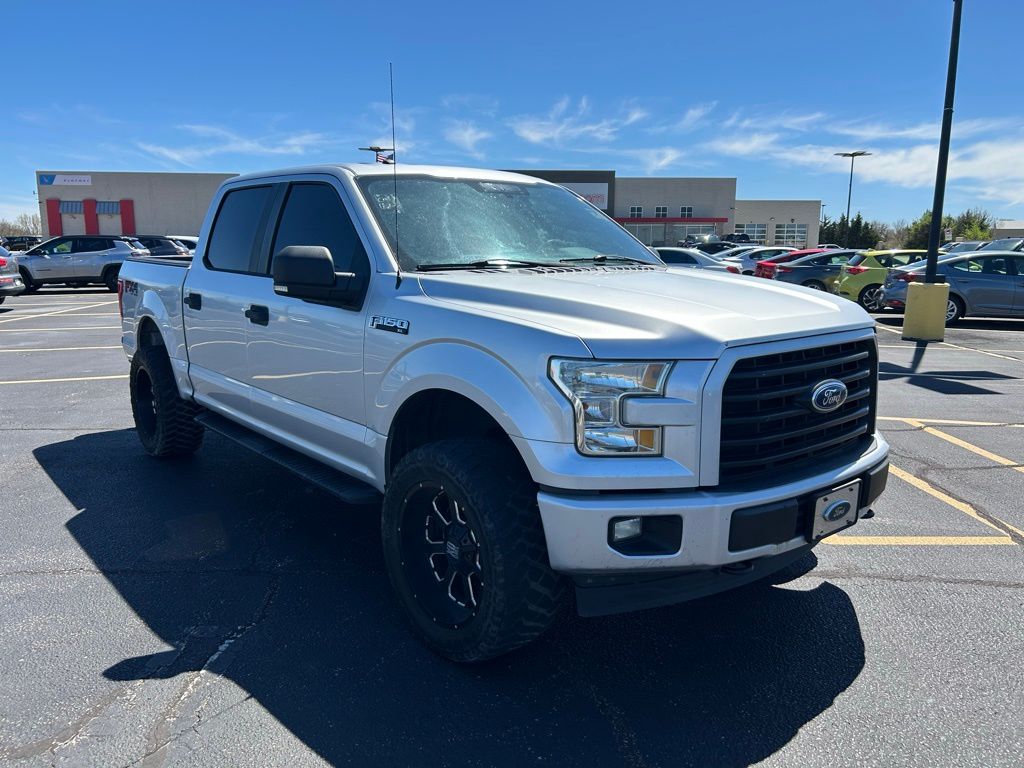 Ingot Silver 2017 Ford F-150 XL SuperCrew 4WD Pickup Truck Four-Wheel Drive 6-Speed Automatic