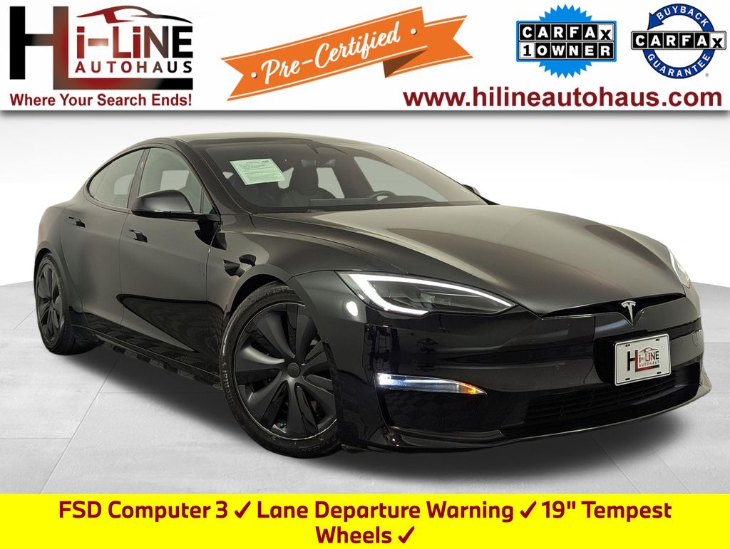 Black 2023 Tesla Model S Sedan All-Wheel Drive 1-Speed Automatic