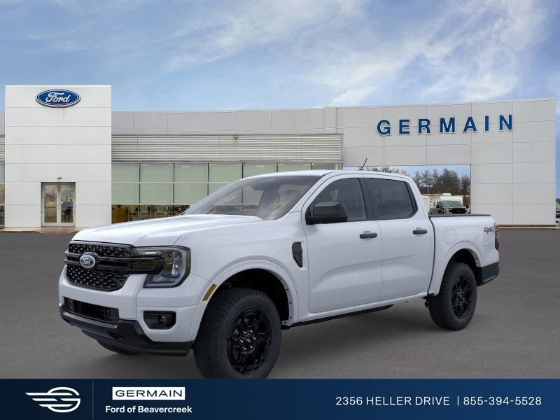 Oxford White 2025 Ford Ranger XLT SuperCrew 4WD Pickup Truck Four-Wheel Drive Automatic