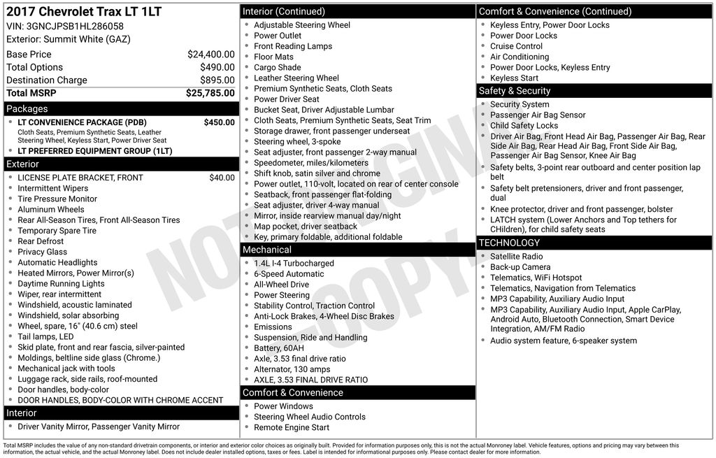 2017 Chevrolet Trax LT - Image 3