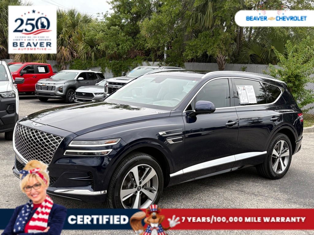 Capri Blue 2024 Genesis GV80 SUV / Crossover All-Wheel Drive 8-Speed Automatic