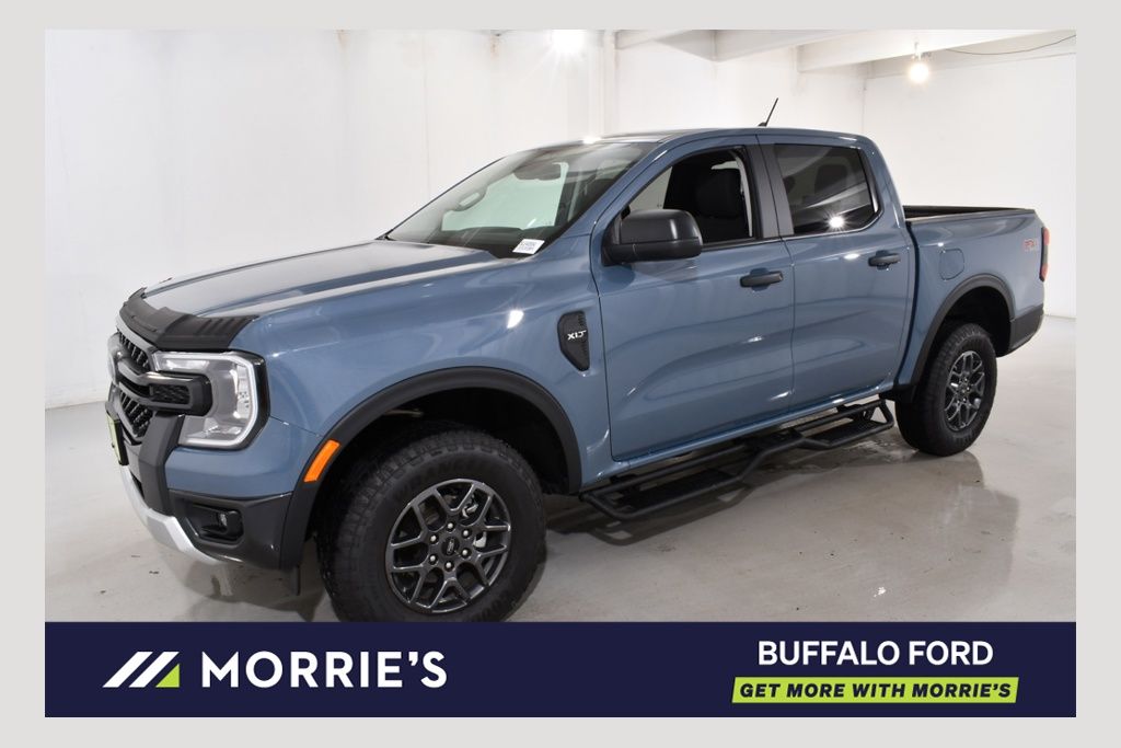 Blue (Azure Gray Metallic) 2025 Ford Ranger Pickup Truck Four-Wheel Drive Automatic