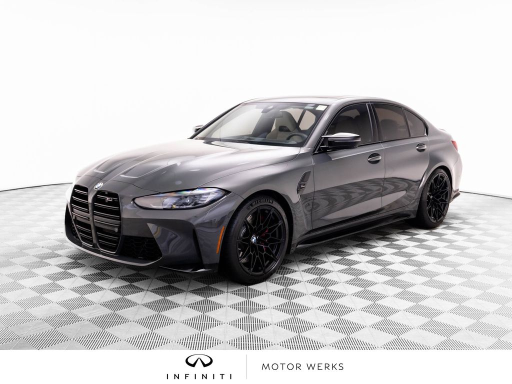 Individual Dravit Gray Metallic 2023 BMW M3 Sedan All-Wheel Drive 8-Speed Automatic