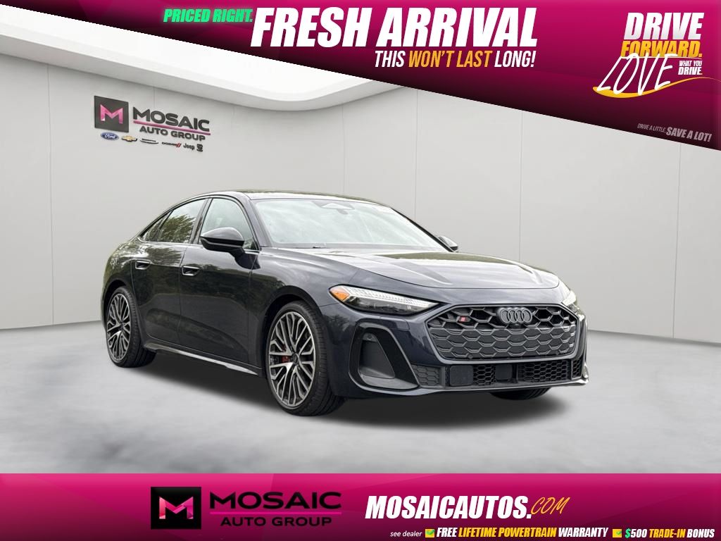 Blue Metallic 2025 Audi S5 Sedan All-Wheel Drive 7-Speed Automatic