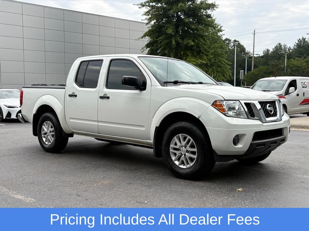 Glacier White 2019 Nissan Frontier Pickup Truck Four-Wheel Drive 5-Speed Automatic Overdrive
