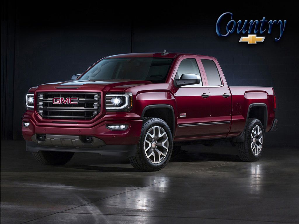 Dark Slate Metallic 2018 GMC Sierra 1500 SLE Double Cab 4WD Pickup Truck Four-Wheel Drive 6-Speed Automatic Overdrive