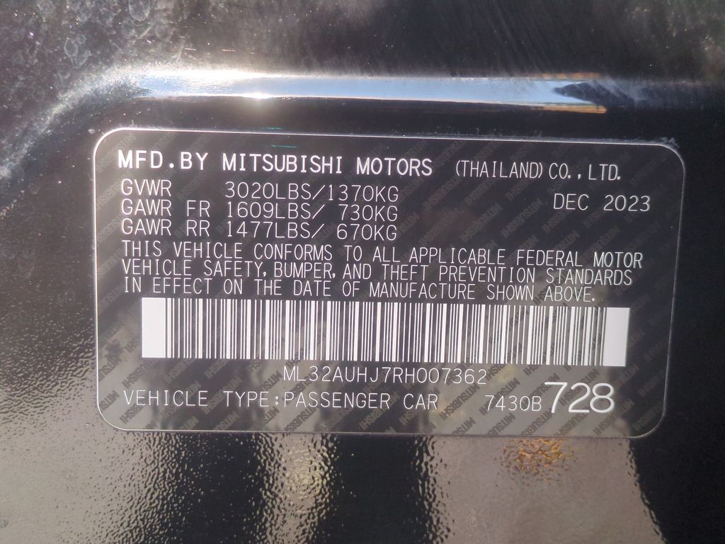 2024 Mitsubishi Mirage ES