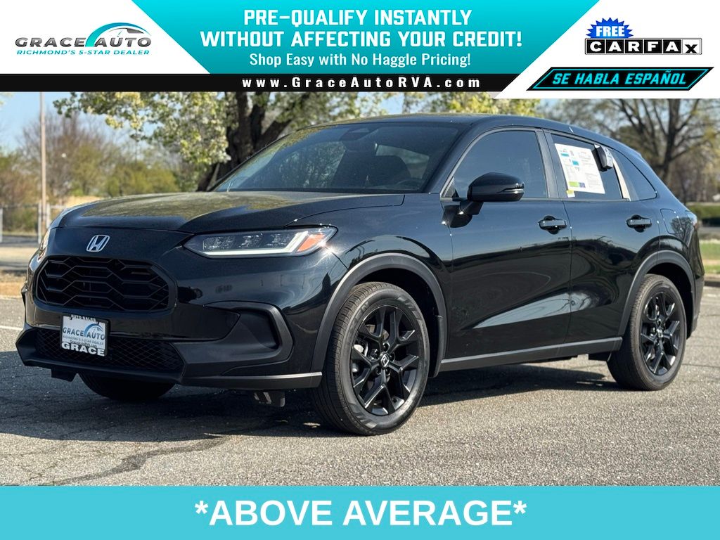 Crystal Black Pearl 2023 Honda HR-V Sport FWD SUV / Crossover Front-Wheel Drive Continuously Variable Transmission