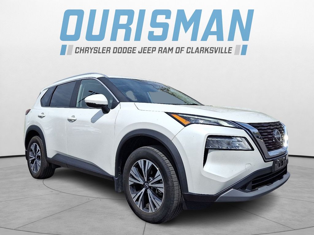 Pearl White 2023 Nissan Rogue SV FWD SUV / Crossover Front-Wheel Drive Continuously Variable Transmission