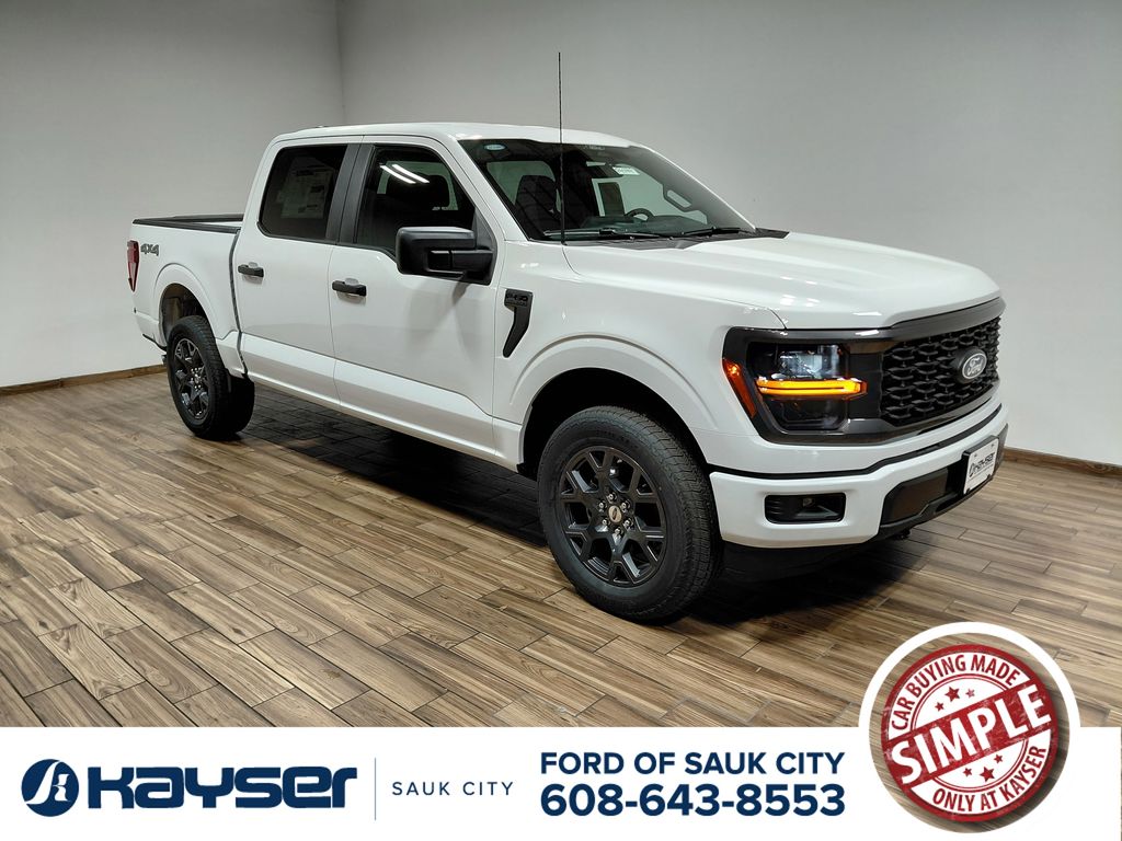 Oxford White 2026 Ford F-150 STX SuperCrew 4WD Pickup Truck Four-Wheel Drive Automatic