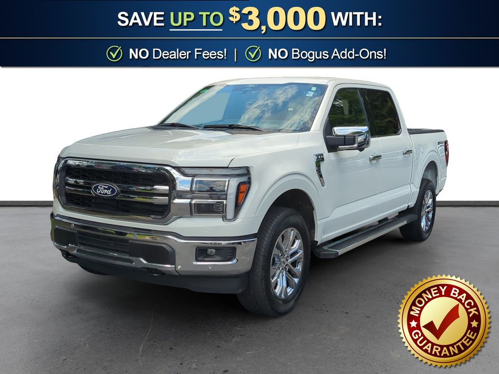 Star White Metallic Tri-Coat 2025 Ford F-150 Pickup Truck Four-Wheel Drive Automatic