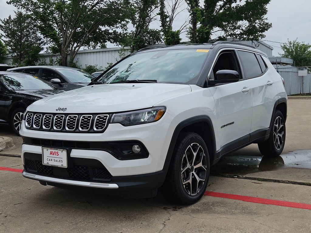 Bright White Clearcoat 2025 Jeep Compass Limited 4WD SUV / Crossover Four-Wheel Drive 8-Speed Automatic