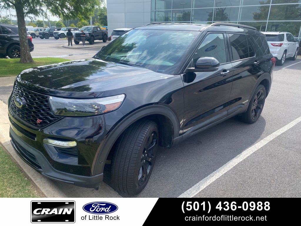 Agate Black Metallic 2022 Ford Explorer SUV / Crossover All-Wheel Drive Automatic