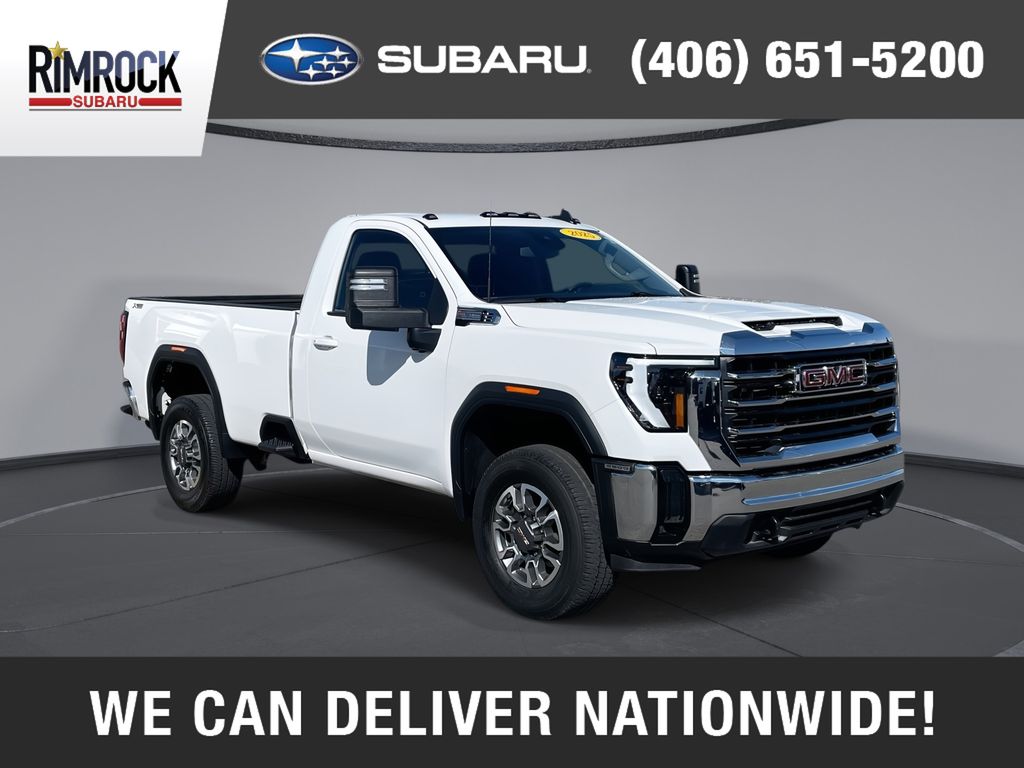 White 2025 GMC Sierra 3500HD Pickup Truck Four-Wheel Drive Automatic