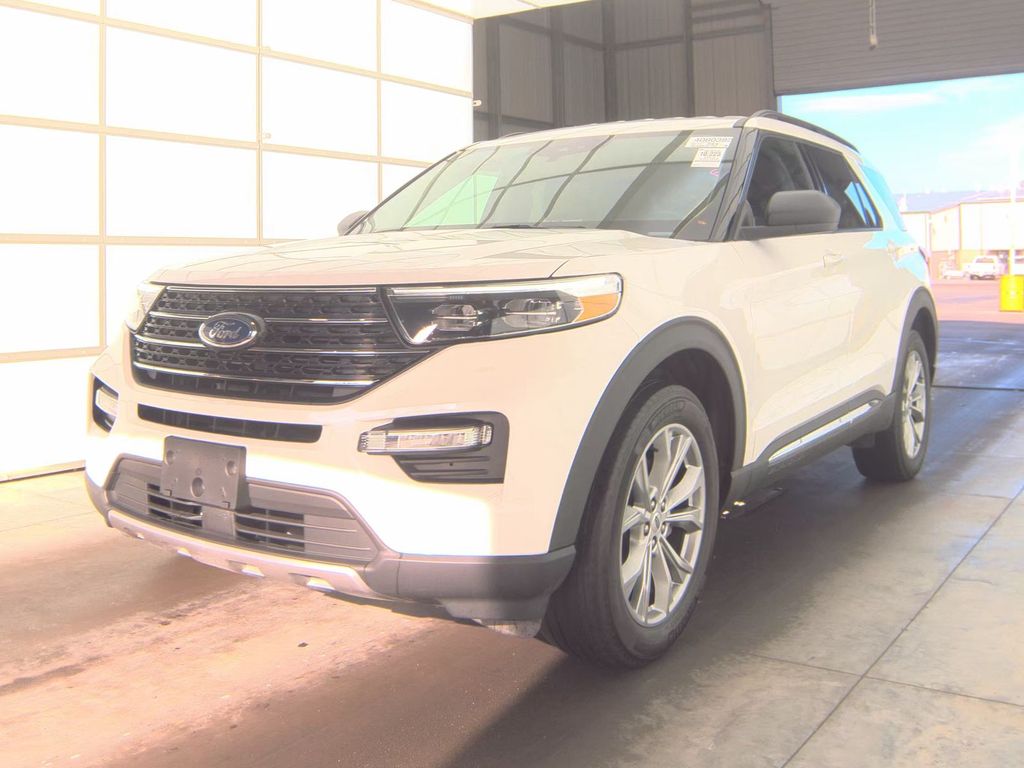 White Metallic 2023 Ford Explorer SUV / Crossover All-Wheel Drive Automatic