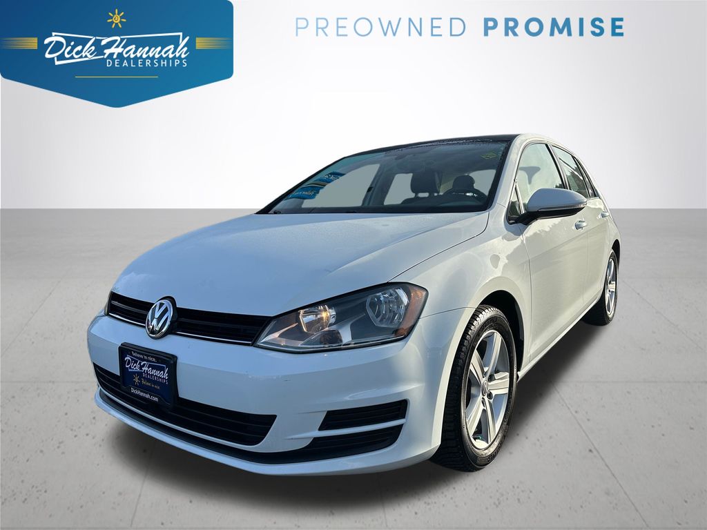 Pure White 2017 Volkswagen Golf TSI Wolfsburg Edition 4-Door FWD Hatchback Front-Wheel Drive 6-Speed Automatic