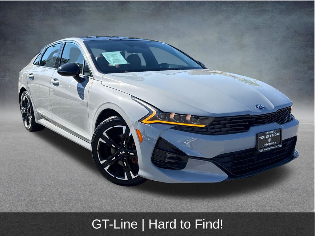 Wolf Gray 2021 Kia K5 Sedan Front-Wheel Drive 8-Speed Automatic