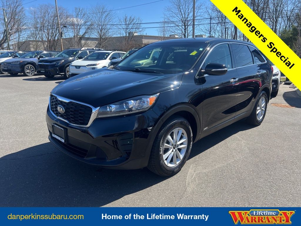 Ebony Black 2020 Kia Sorento LX AWD SUV / Crossover All-Wheel Drive 6-Speed Automatic