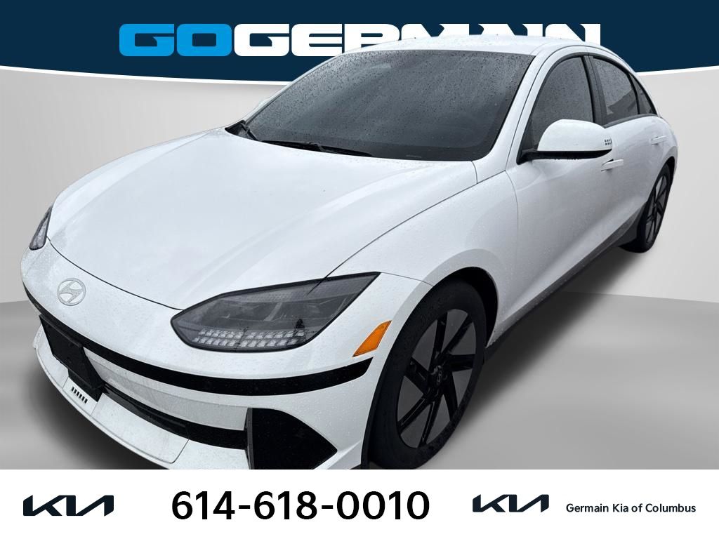 Serenity White 2023 Hyundai Ioniq 6 Sedan Rear-Wheel Drive 1-Speed Automatic