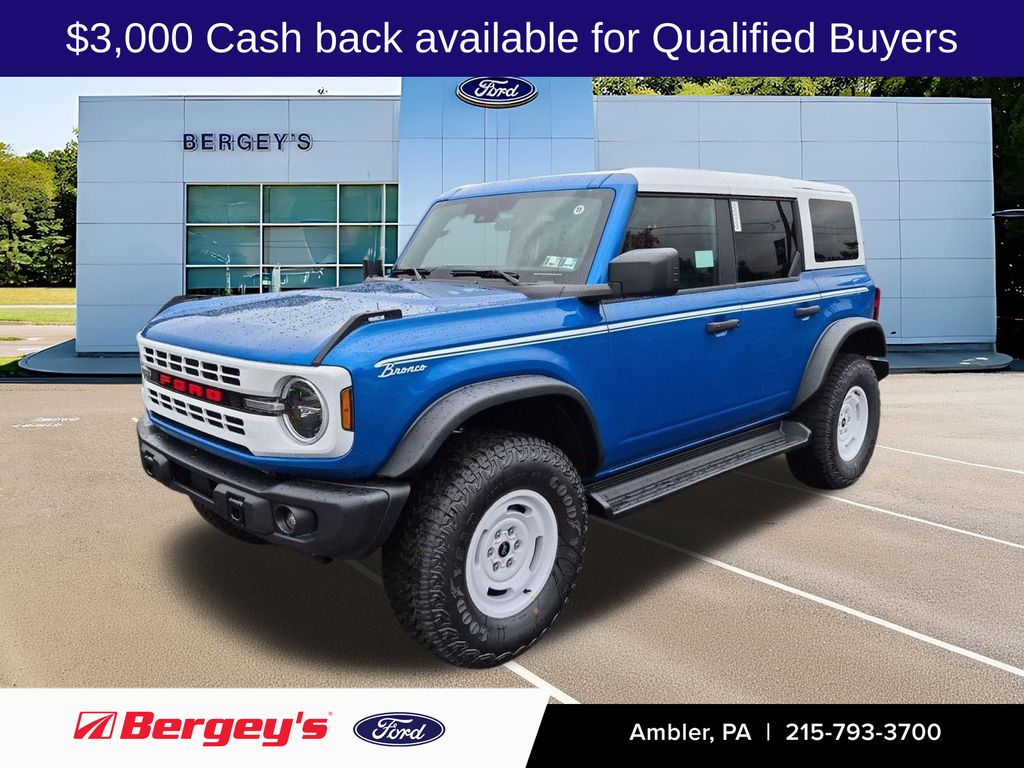 Velocity Blue Metallic 2026 Ford Bronco SUV / Crossover Four-Wheel Drive Automatic