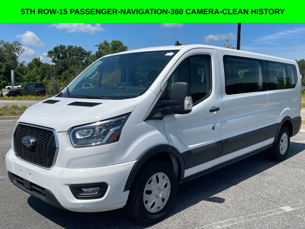 Oxford White 2023 Ford Transit Passenger Van Rear-Wheel Drive 10-Speed Automatic