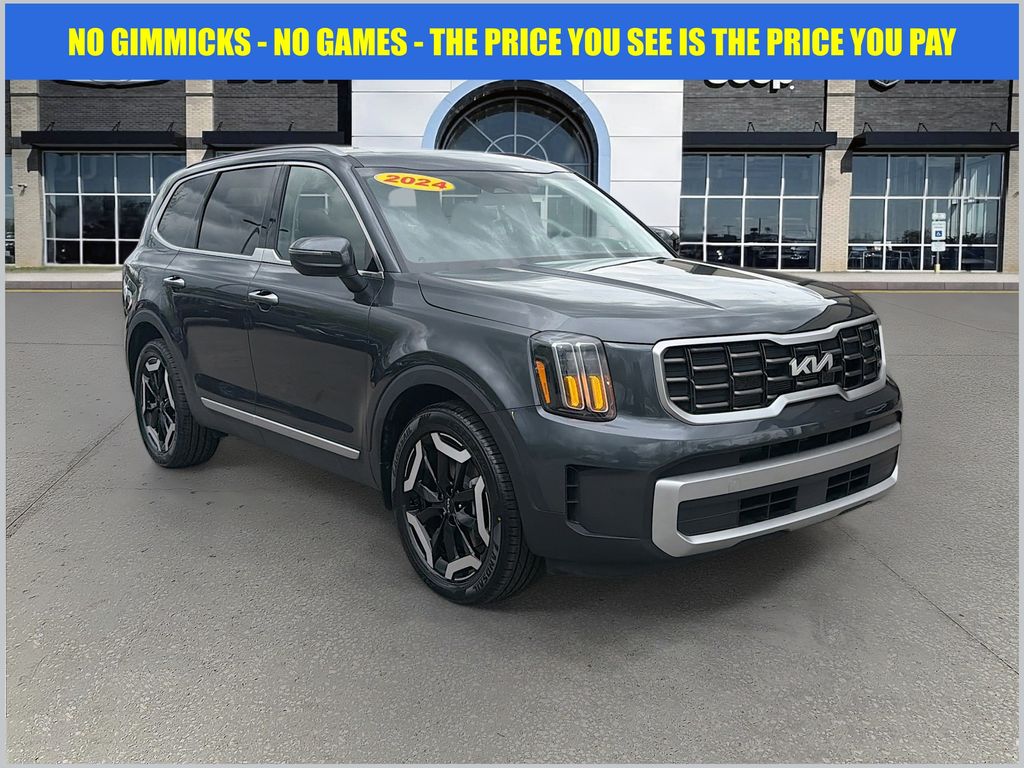 Gravity Gray 2024 Kia Telluride S AWD SUV / Crossover All-Wheel Drive 8-Speed Automatic
