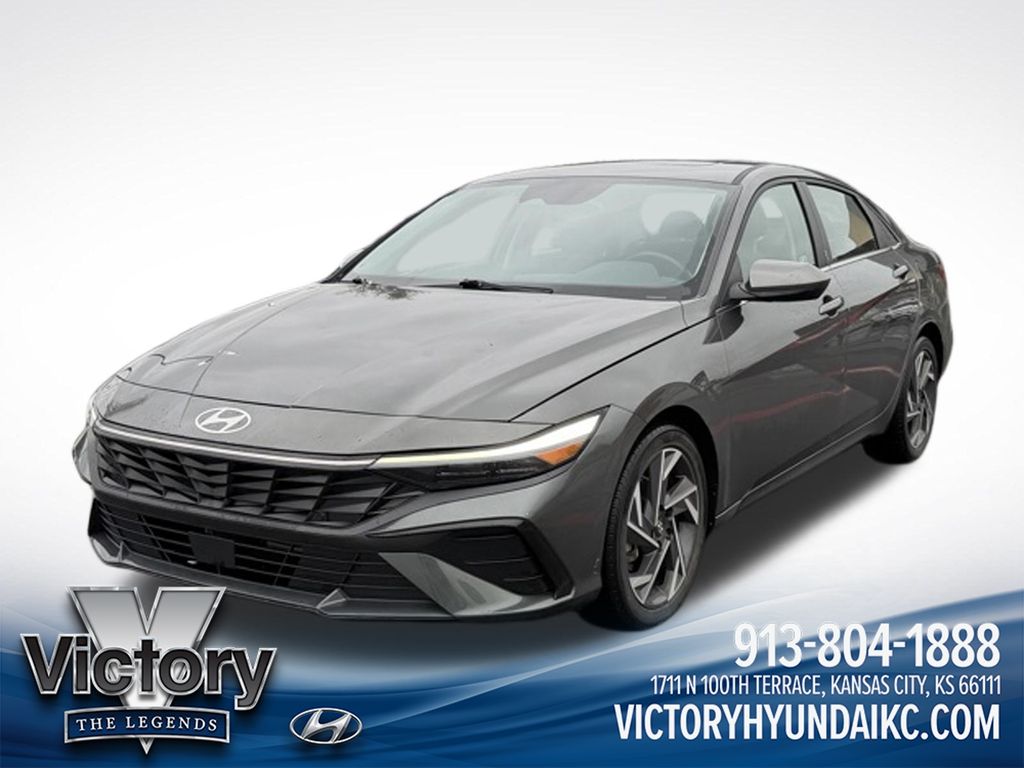 Amazon Gray 2024 Hyundai Elantra Sedan Front-Wheel Drive Continuously Variable Transmission