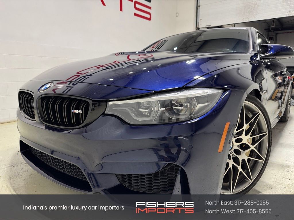 Blue Metallic 2018 BMW M4 Coupe Rear-Wheel Drive 7-Speed Automatic
