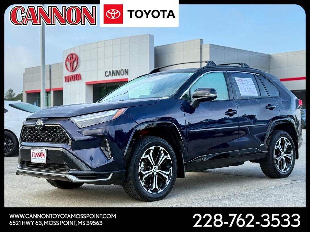 Blueprint/Midnight Black Metallic 2025 Toyota RAV4 Plug-in Hybrid XSE AWD SUV / Crossover All-Wheel Drive Continuously Variable Transmission
