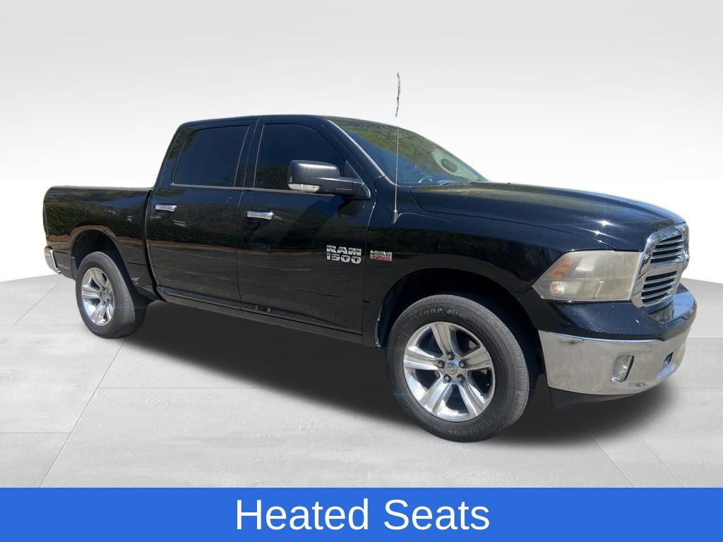 Black Clearcoat 2014 RAM 1500 Big Horn Crew Cab 4WD Pickup Truck Four-Wheel Drive 8-Speed Automatic