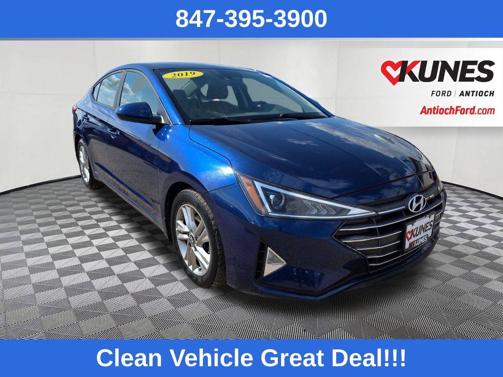 Lakeside Blue 2019 Hyundai Elantra Sedan Front-Wheel Drive 6-Speed Automatic