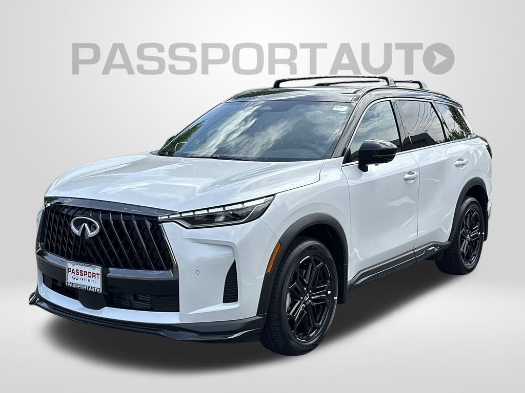 Radiant White/Black Obsidian 2027 INFINITI QX60 Sport AWD SUV / Crossover All-Wheel Drive 9-Speed Automatic