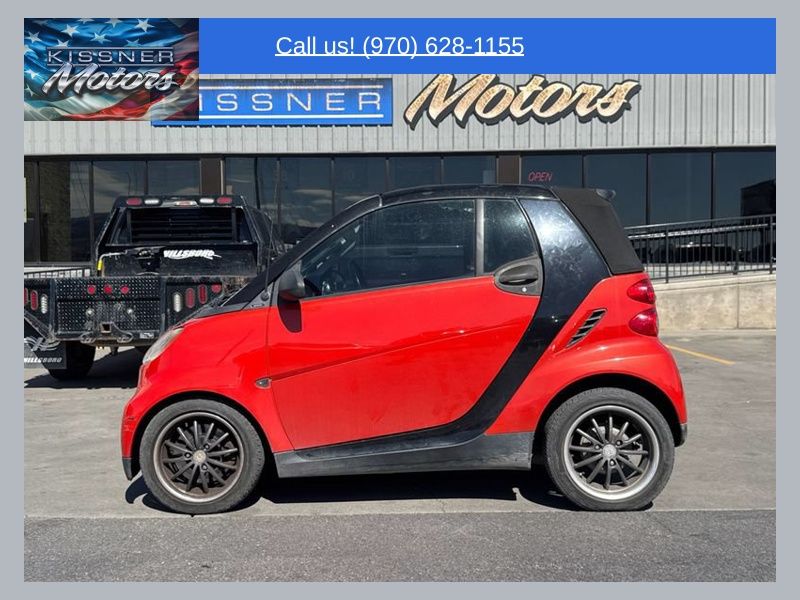 Red 2008 smart fortwo Convertible Rear-Wheel Drive 5-Speed Automatic