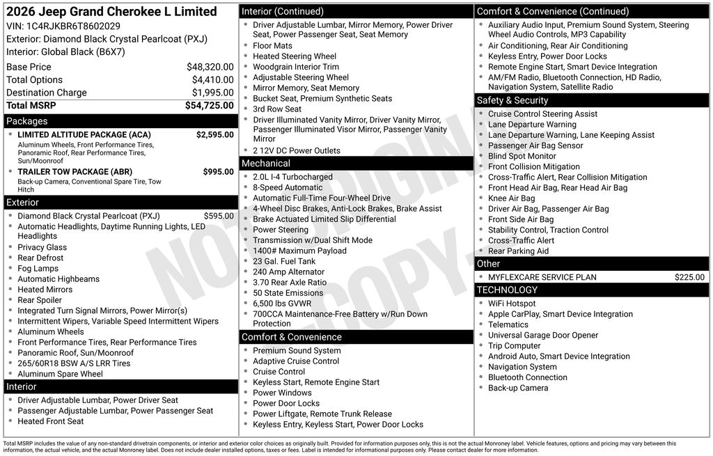 New 2026 Black Jeep Limited image 6
