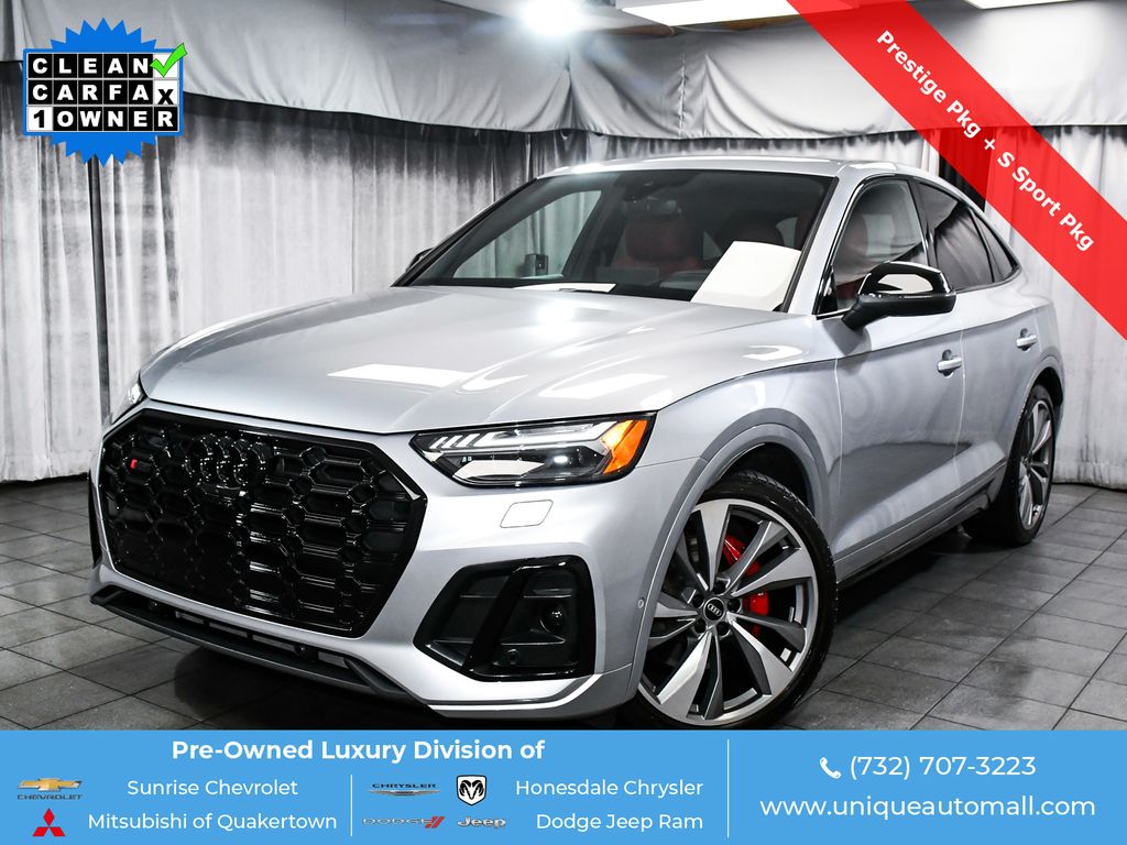 Florett Silver Metallic 2023 Audi SQ5 Sportback Sedan All-Wheel Drive 8-Speed Automatic