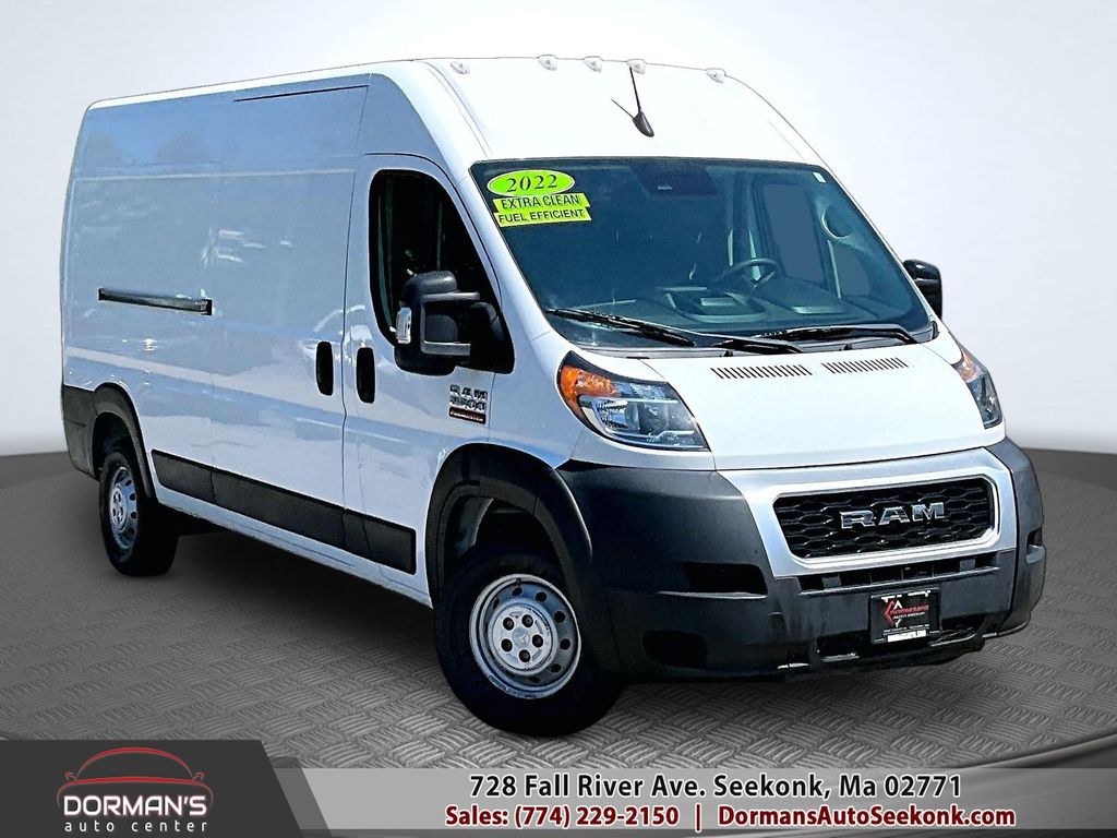 Bright White Clearcoat 2022 RAM ProMaster Van Front-Wheel Drive 9-Speed Automatic