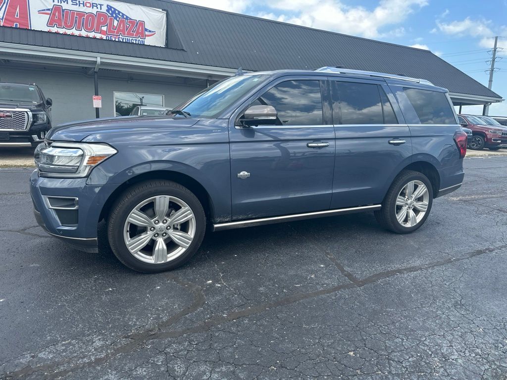 Blue Metallic 2022 Ford Expedition SUV / Crossover Four-Wheel Drive Automatic