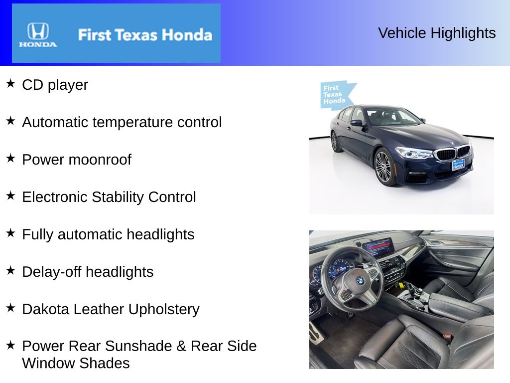 Used Car 2017 Bmw 5 Series  540i For Sale Under $25,000 In Austin, Texas