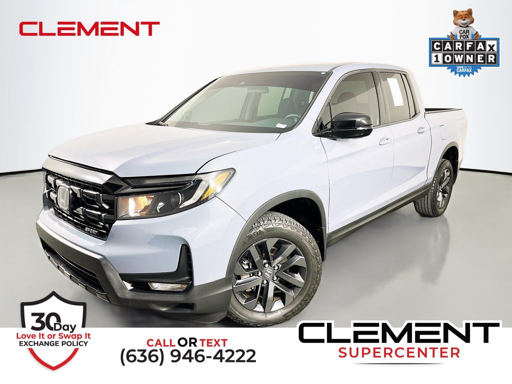 Sonic Gray Pearl 2024 Honda Ridgeline Pickup Truck All-Wheel Drive 9-Speed Automatic