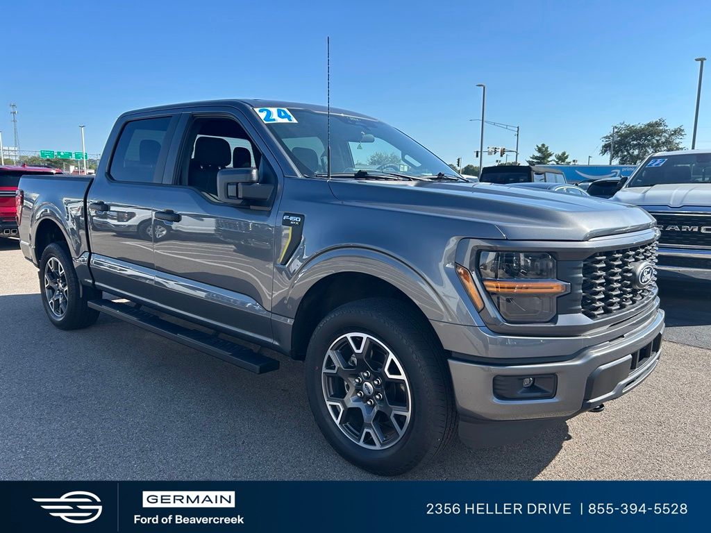 Gray Metallic 2024 Ford F-150 Pickup Truck Four-Wheel Drive Automatic