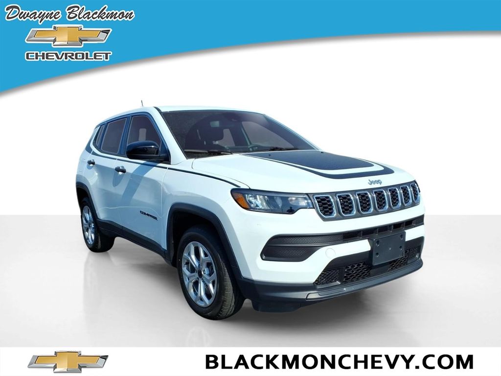 Bright White Clearcoat 2025 Jeep Compass SUV / Crossover Four-Wheel Drive 8-Speed Automatic