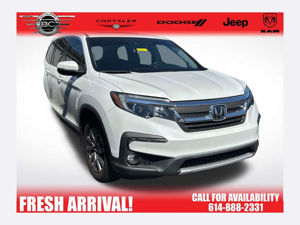 White 2021 Honda Pilot EX-L FWD SUV / Crossover Front-Wheel Drive 9-Speed Automatic