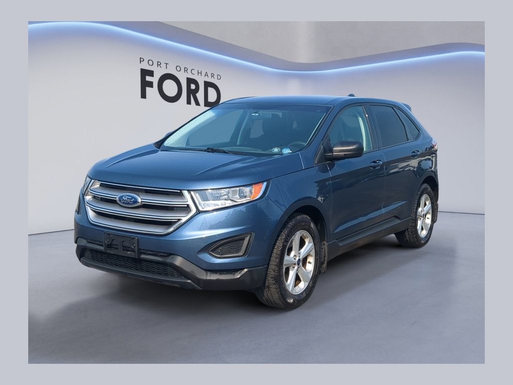 Blue Metallic 2018 Ford Edge SUV / Crossover All-Wheel Drive 6-Speed Automatic