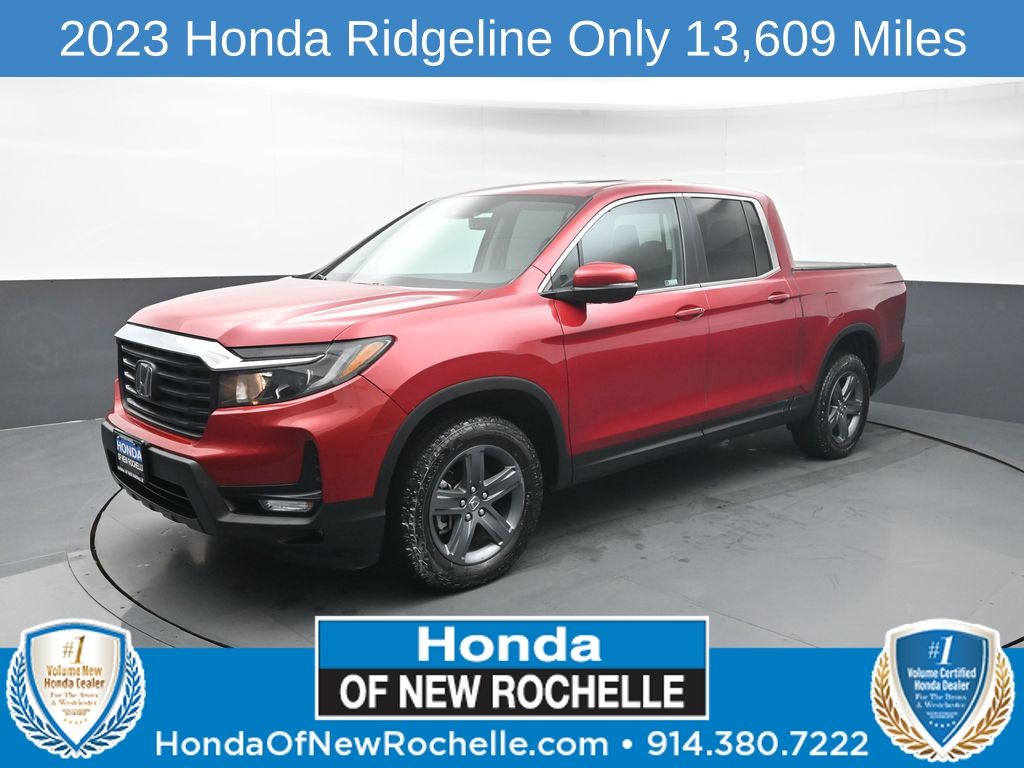 Radiant Red Metallic II 2023 Honda Ridgeline RTL AWD Pickup Truck All-Wheel Drive 9-Speed Automatic