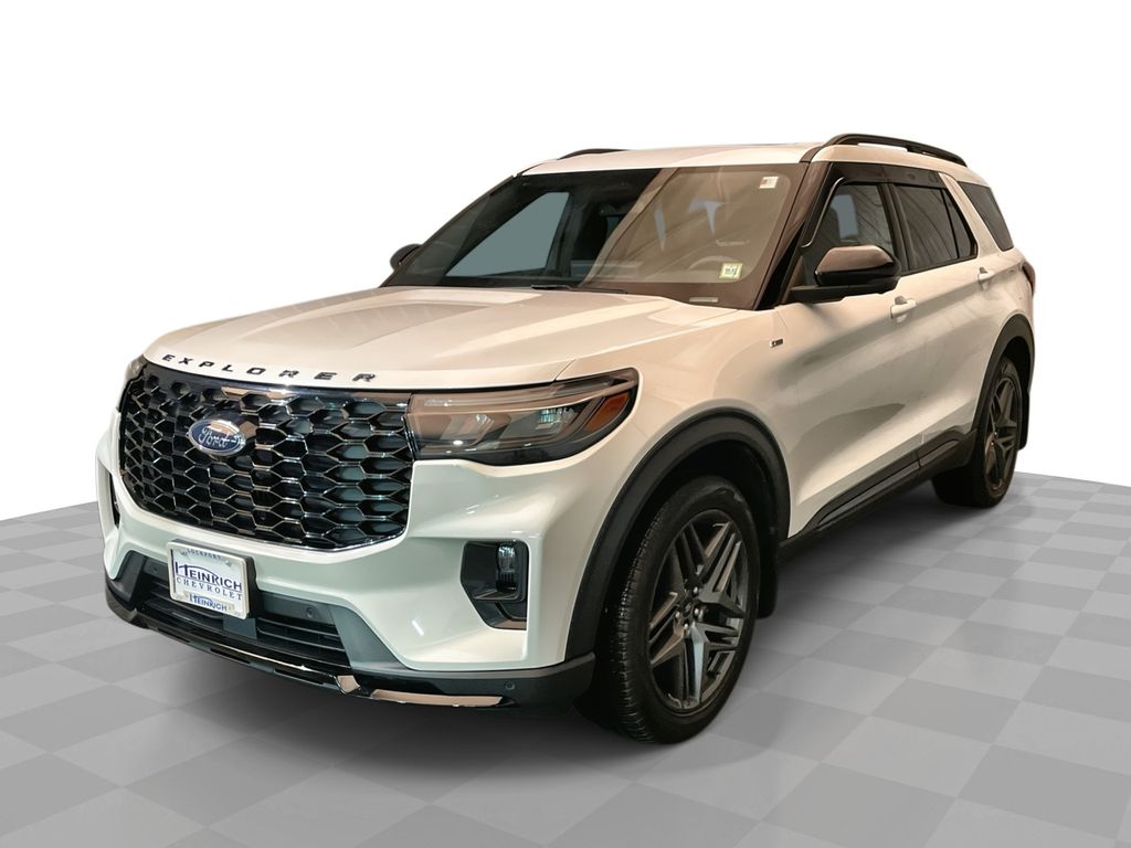 White Metallic 2025 Ford Explorer ST-Line AWD SUV / Crossover All-Wheel Drive Automatic