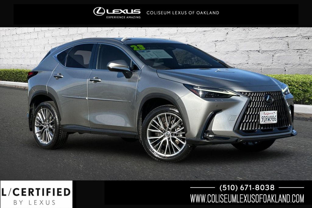 Silver 2023 Lexus NX Hybrid 350h Luxury AWD SUV / Crossover All-Wheel Drive Continuously Variable Transmission